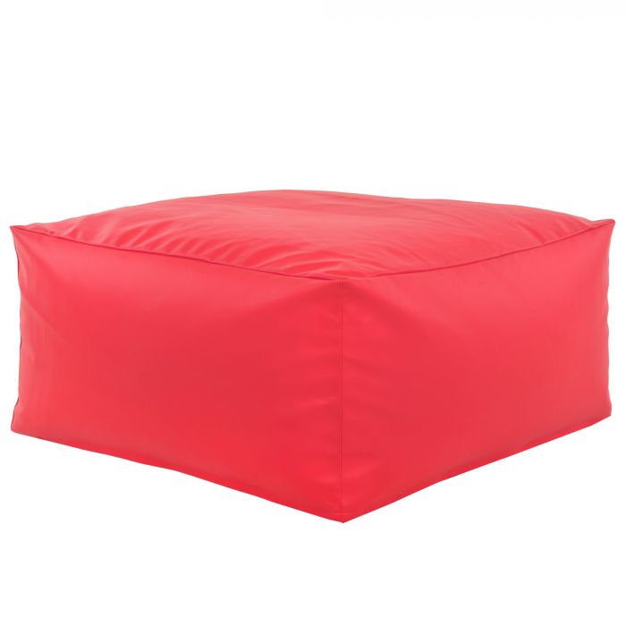a Hocker Sitzsack / Tisch Kunstleder rosa