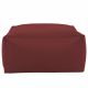 Rouge foncé Pouf Table Florence simili-cuir