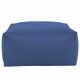 Bleu Pouf Table Florence simili-cuir