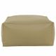 Hocker Sitzsack / Tisch Kunstleder dunkelbeige