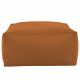 Marron clair Pouf Table Florence simili-cuir