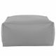 Gris clair Pouf Table Florence simili-cuir