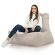 Beige Mélange Pouf Poire Fauteuil Bali recyclé