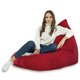 Rouge Pouf Poire Bermuda de salon velours