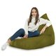 Vert Pouf Poire Bermuda de salon velours