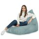 Menthe Pouf Poire Bermuda de salon velours