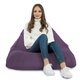 Violet Pouf Poire Bermuda de salon velours