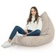 Beige Mélange Pouf Poire Bermuda de salon recyclé