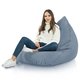 Bleu Mélange Pouf Poire Bermuda de salon recyclé