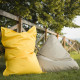 Beige Sitzsack Liege Garten Draußen Bermuda