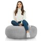 Yeti gris Coussin Rond Monaco Intérieure 