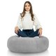 Yeti gris Coussin Rond Monaco Intérieure 