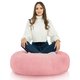 Yeti rose Coussin Rond Monaco Intérieure 