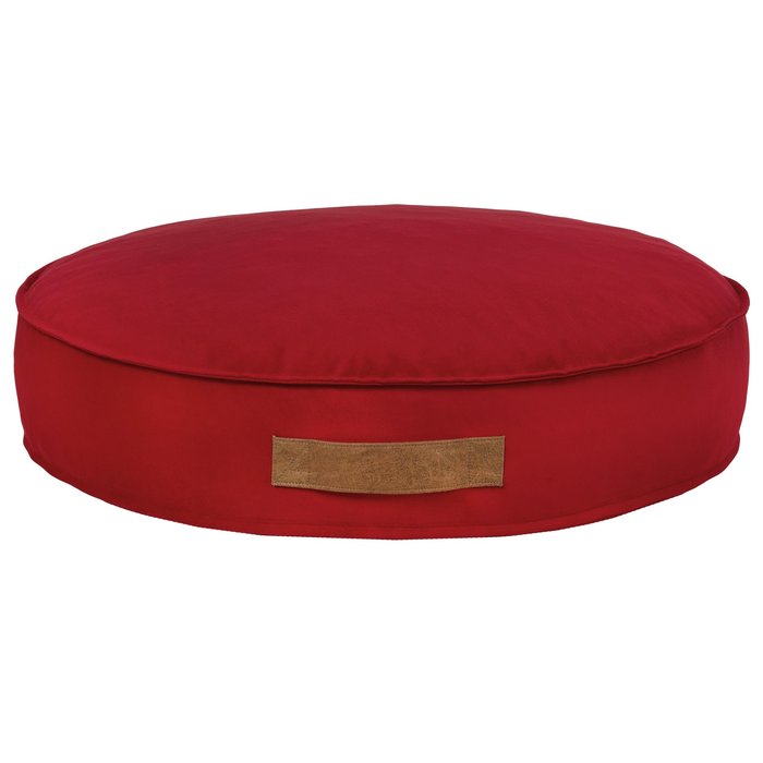 Rouge Lits Pour Chiens Ronds velours