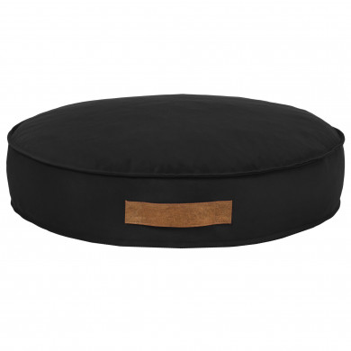 Noir Lits Pour Chiens Ronds velours