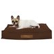 Marron Lits Rectangulaires Pour Chiens velours