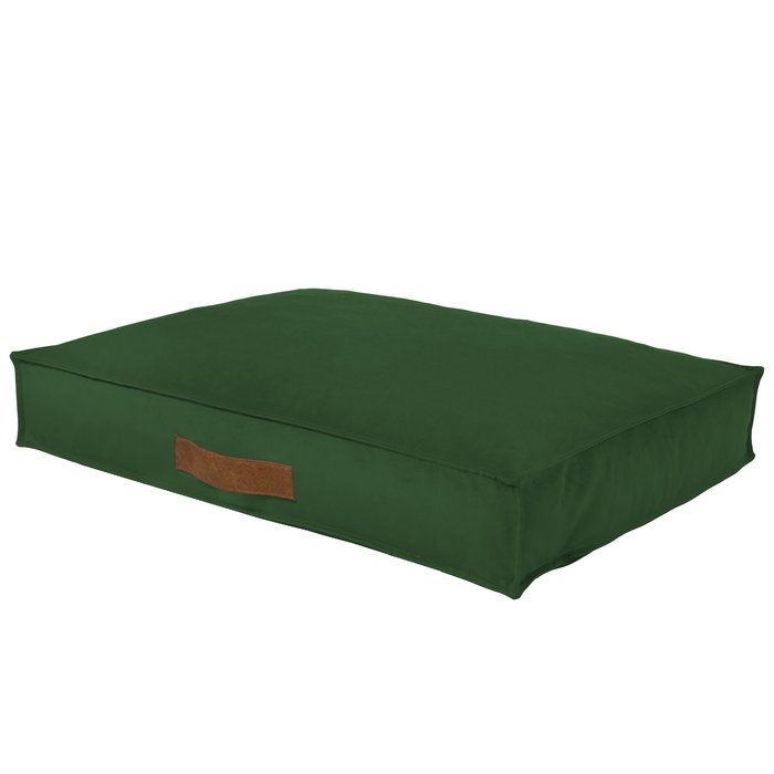 Vert foncé Lits Rectangulaires Pour Chiens velours