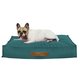 Bleu Lits Rectangulaires Pour Chiens velours