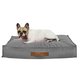 Acier Lits Rectangulaires Pour Chiens velours