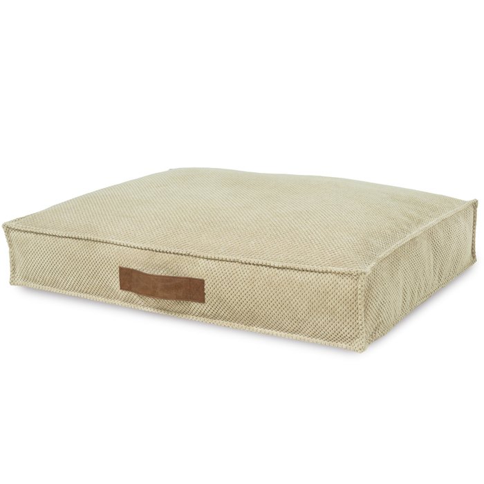 Dot Lits Rectangulaires Pour Chiens beige