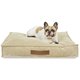 Dot Lits Rectangulaires Pour Chiens beige