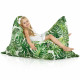 Jungle Pouf Poire Coussin XXL Jardin nylon