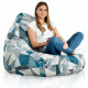 Abstract Pouf Poire de jardin Drop XXL nylon