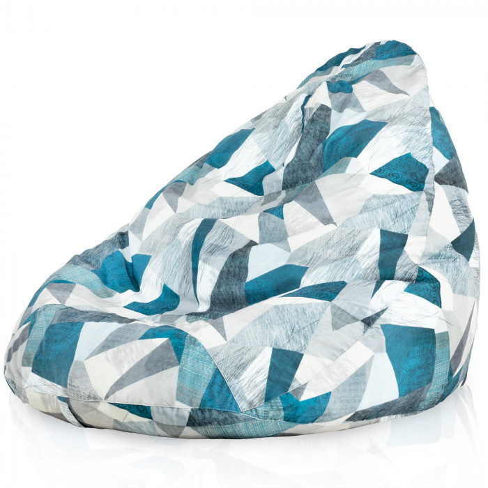 Abstract Pouf Poire de jardin Drop XXL nylon