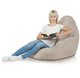 Beige Mélange Pouf Poire Drop XXL recyclé