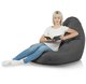 Noir Mélange Pouf Poire Drop XXL recyclé