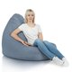 Bleu Mélange Pouf Poire Drop XXL recyclé