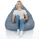 Bleu Mélange Pouf Poire Drop XXL recyclé