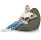 Vert Mélange Pouf Poire Drop XXL recyclé