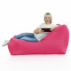 Rose Pouf Poire Fauteuil Lounge Athènes velours