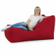 Rouge Pouf Poire Fauteuil Lounge Athènes velours