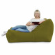 Vert Pouf Poire Fauteuil Lounge Athènes velours