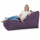 Violet Pouf Poire Fauteuil Lounge Athènes velours