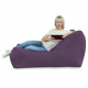 Violet Pouf Poire Fauteuil Lounge Athènes velours