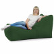 Vert foncé Pouf Poire Fauteuil Lounge Athènes velours