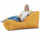 Jaune moutarde Pouf Poire Fauteuil Lounge Athènes velours