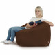 Marron Pouf Poire Fauteuil Amalfi velours