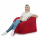 Rouge Pouf Poire Fauteuil Amalfi velours