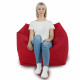 Rouge Pouf Poire Fauteuil Amalfi velours