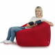 Rouge Pouf Poire Fauteuil Amalfi velours