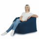 Bleu marine Pouf Poire Fauteuil Amalfi velours