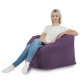 Violet Pouf Poire Fauteuil Amalfi velours