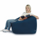 Bleu marine Pouf Poire Fauteuil Amalfi velours