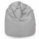 Gris clair Pouf Poire XL velours