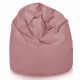 Rose poudré Pouf Poire XL velours