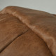 Marron Pouf De Football Premium Naturel Cuir